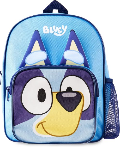 Bluey Mini Backpack - Kids' Adjustable Travel Bag | 11.5x9 in, Perfect for Picnics & Gifts (Blue)