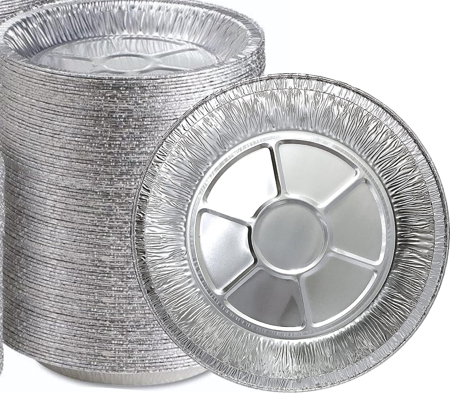 Aluminum Foil Pie Tins - 25 Pack Disposable Baking Pans | Round Foil Plates for Quiche, Tarts & Pies