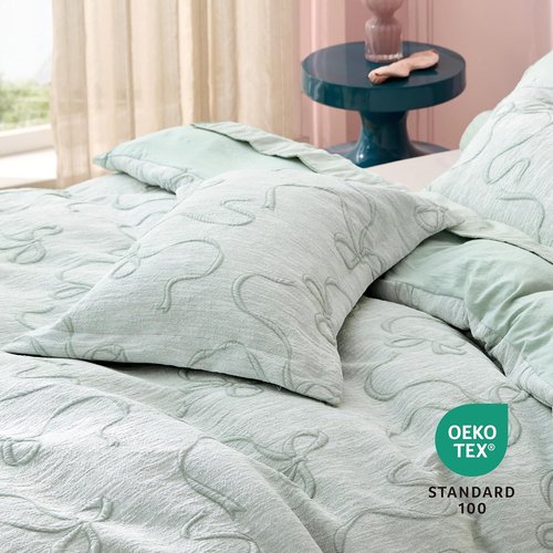 Bedsure Green Duvet Cover - Elegant Boho Design, Soft Queen Size Bedding Set | Includes 90"x90" Duvet Cover & 2 Pillow Shams