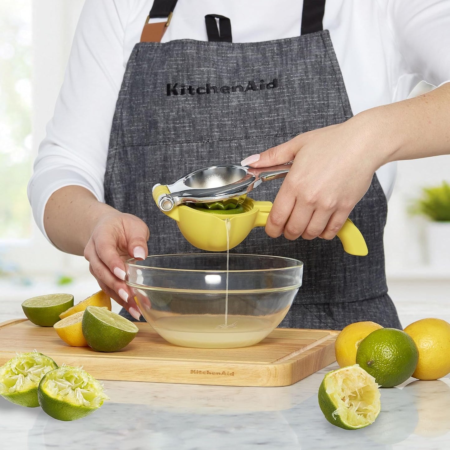 KitchenAid Citrus Juice Press - Efficient Squeezer for Lemons & Limes with Seed Catcher | 8-Inch Size