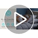 Martha Stewart White Goose Feather & Down Fiber Comforter Queen All Season