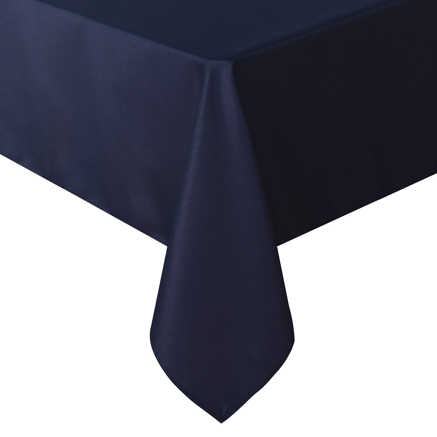 sancua Square Tablecloth - 70 x 70 Inch - Water Resistant Spill Proof Washable Polyester Table Cloth, Decorative Fabric Table Cover for Dining Tables, Buffet Parties and Camping, Navy