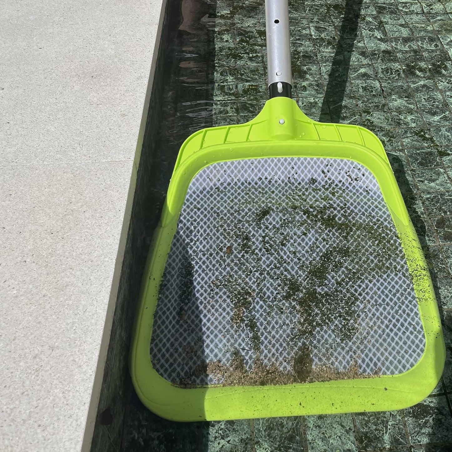 Sepetrel Pool Skimmer Net - Heavy Duty Leaf Rake with Ultra-Fine Mesh for Pool & Spa Cleaning