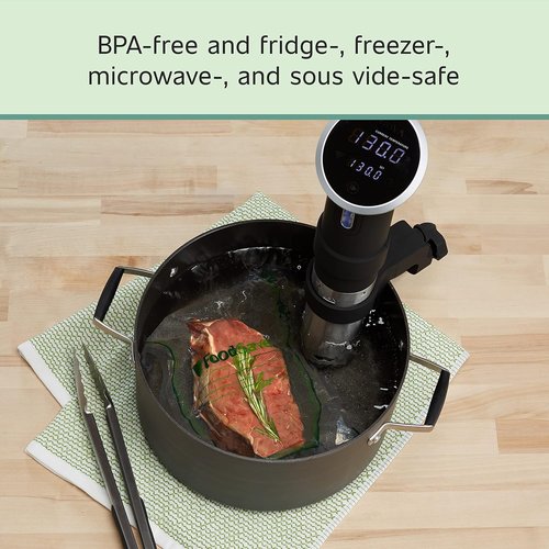 FoodSaver 1-Gallon Vacuum Sealer Bags - Commercial Grade, Reusable | 10 Count Pack