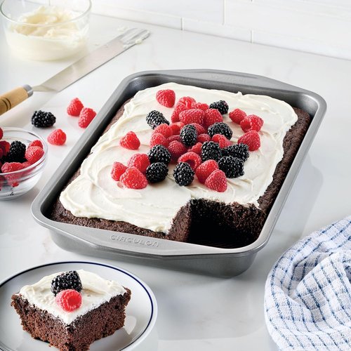 Circulon 51133 Nonstick Baking Pan | Rectangle Cake Pan - 9" x 13", Gray Finish