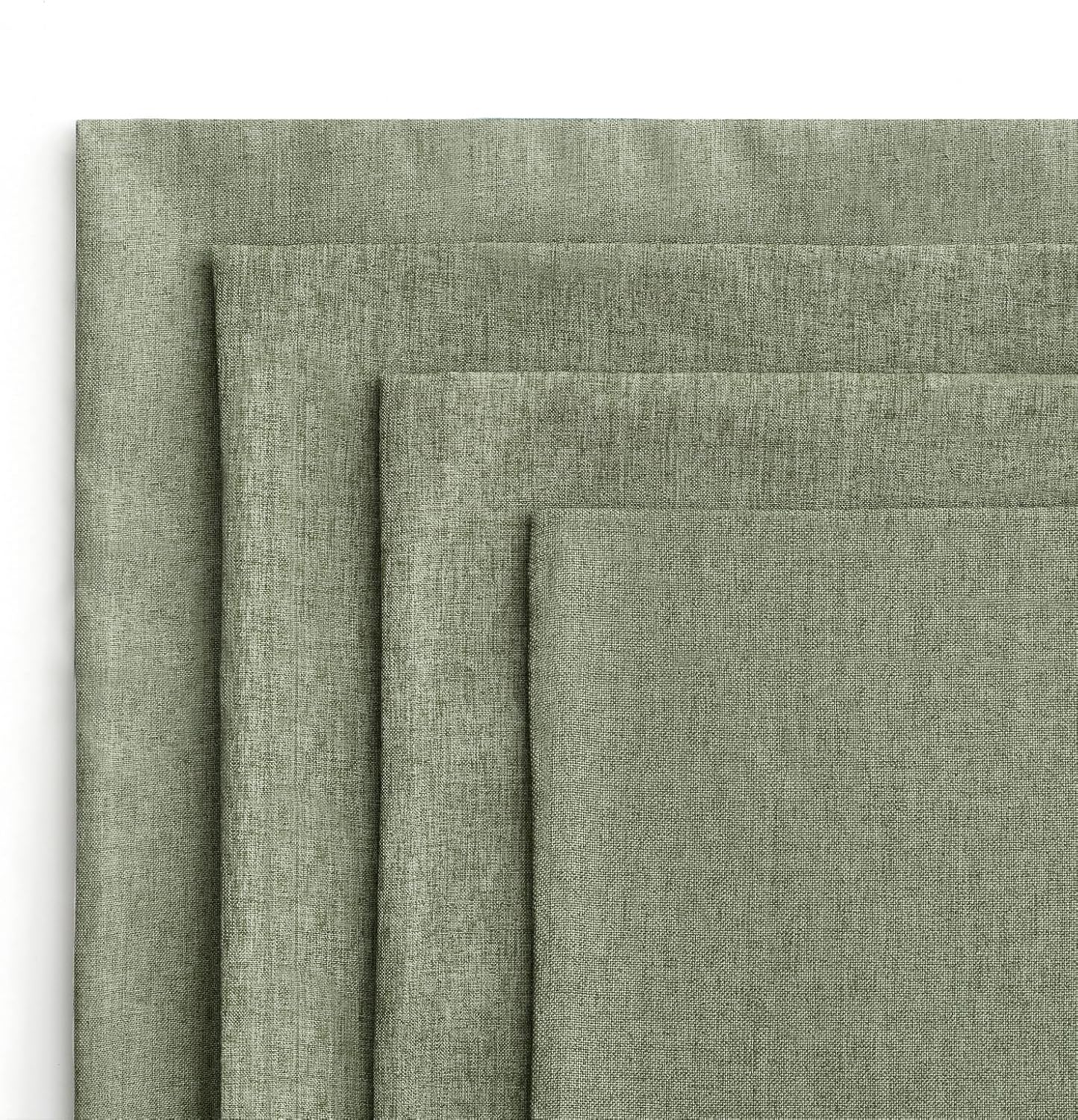 MIULEE Decorative Outdoor Throw Pillow Covers - Waterproof Linen Cushion Cases | Pack of 4, 18x18 Inch, Gray Green