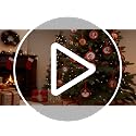 Christmas Photo Frame Ornaments - Set of 20 Glitter Felt Holiday Decorations