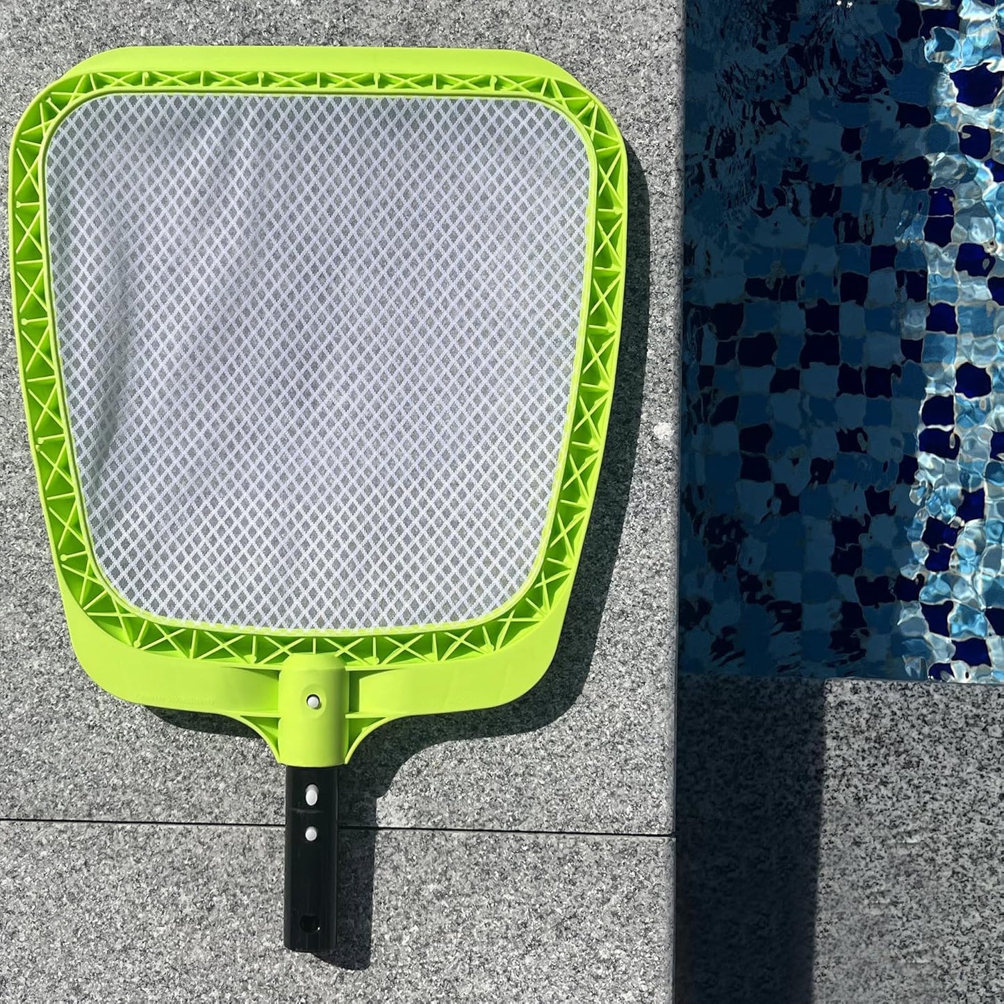 Sepetrel Pool Skimmer Net - Heavy Duty Leaf Rake with Ultra-Fine Mesh for Pool & Spa Cleaning