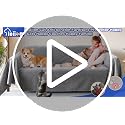 Cat Scratch Proof Sofa Cover Waterproof Furniture Protector Grey 134x71