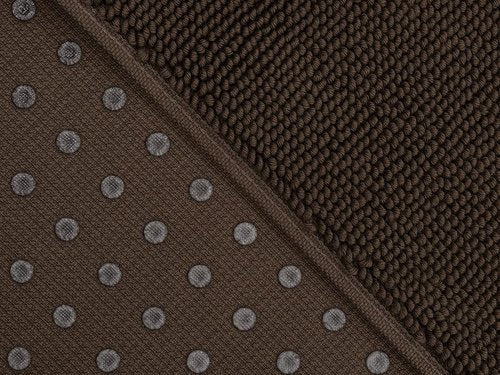 Cotton Paradise 100% Cotton Bath Mat - Soft, Absorbent, Quick-Dry | 20x34 Inch, Brown