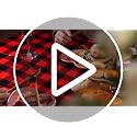 Remagr Disposable Checkered Round Tablecloth Red & Black 6 Pieces - 84 Inch