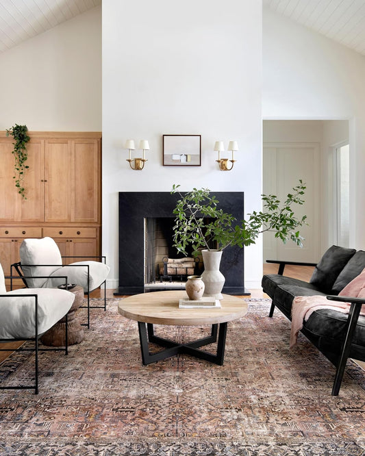 Loloi Chris Loves Julia Jules Collection JUL-02 Terracotta/Multi 2'-3'' x 3'-9'', .13" Pile Height, Accent Rug