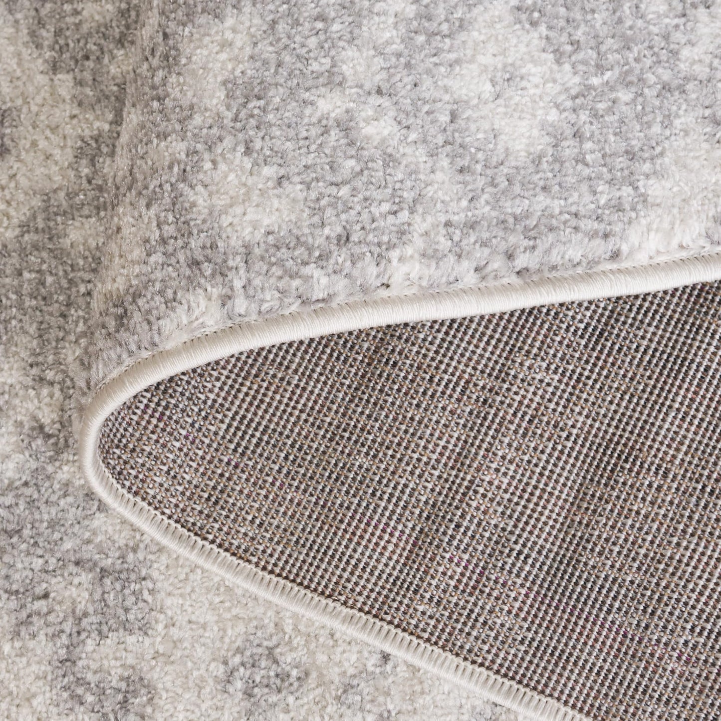 SAFAVIEH Adirondack Collection Runner Rug - 2'6" x 12', Ivory & Silver, Rustic Boho Design, Non-Shedding & Easy Care, Ideal for High Traffic Areas in Living Room, Bedroom (ADR107B)