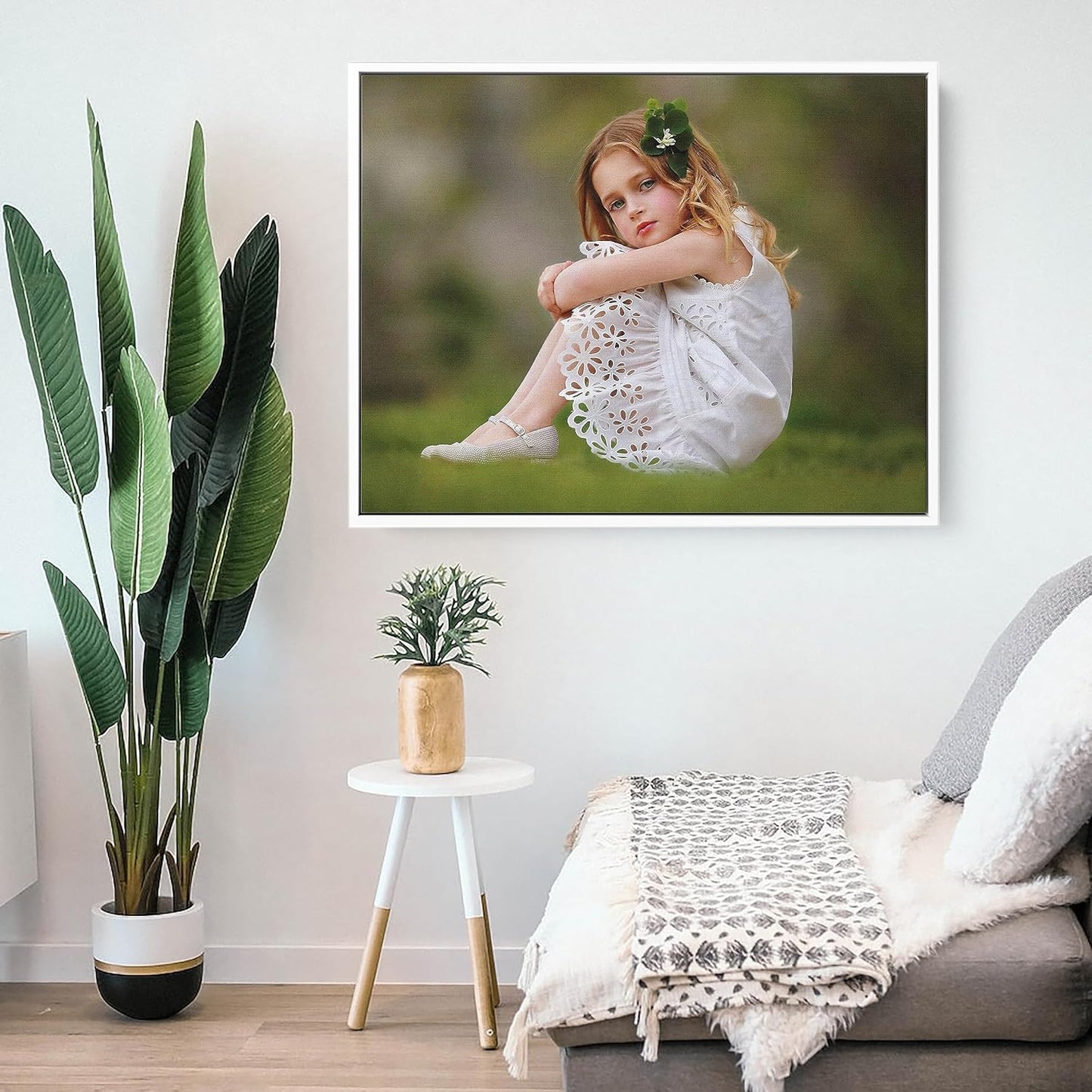 P&L ART - Personalized Custom Canvas Prints | Transform Photos into Stunning Wall Art - 20x30" White