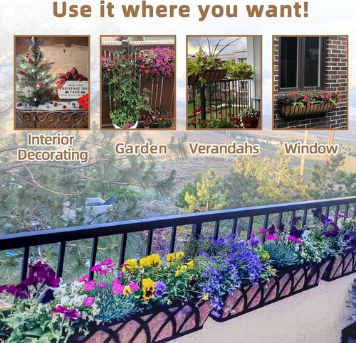 Coco Liner | Premium 24-Inch Trough Planter Liners - 100% Natural Coconut Fiber for Outdoor Use