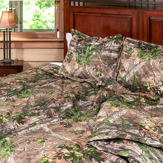 Northwest Realtree Twin 1 Comforter and 1 Sham Set, All Seasons, Boys and Girls Soft Cabin Bedding, Realtree Edge