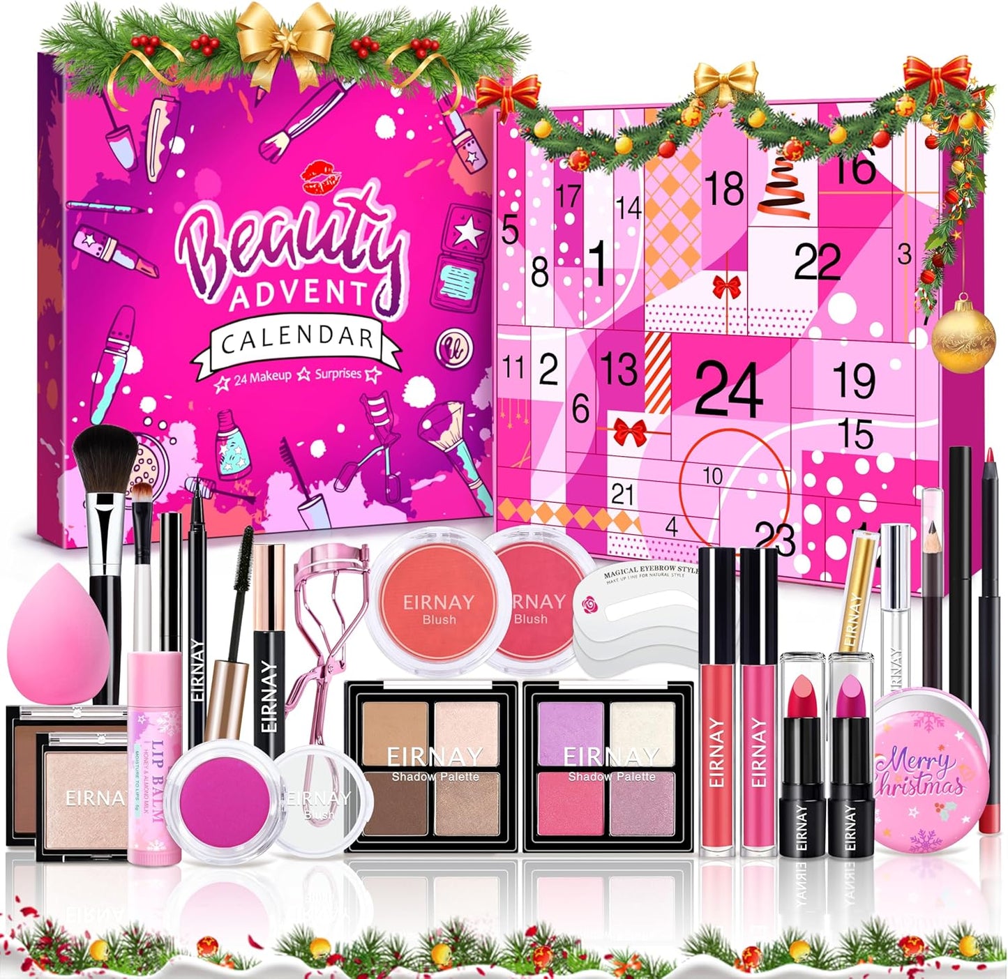 Skiennix Makeup Advent Calendar 2025 - 24 Days of Holiday Surprises for Women & Teens