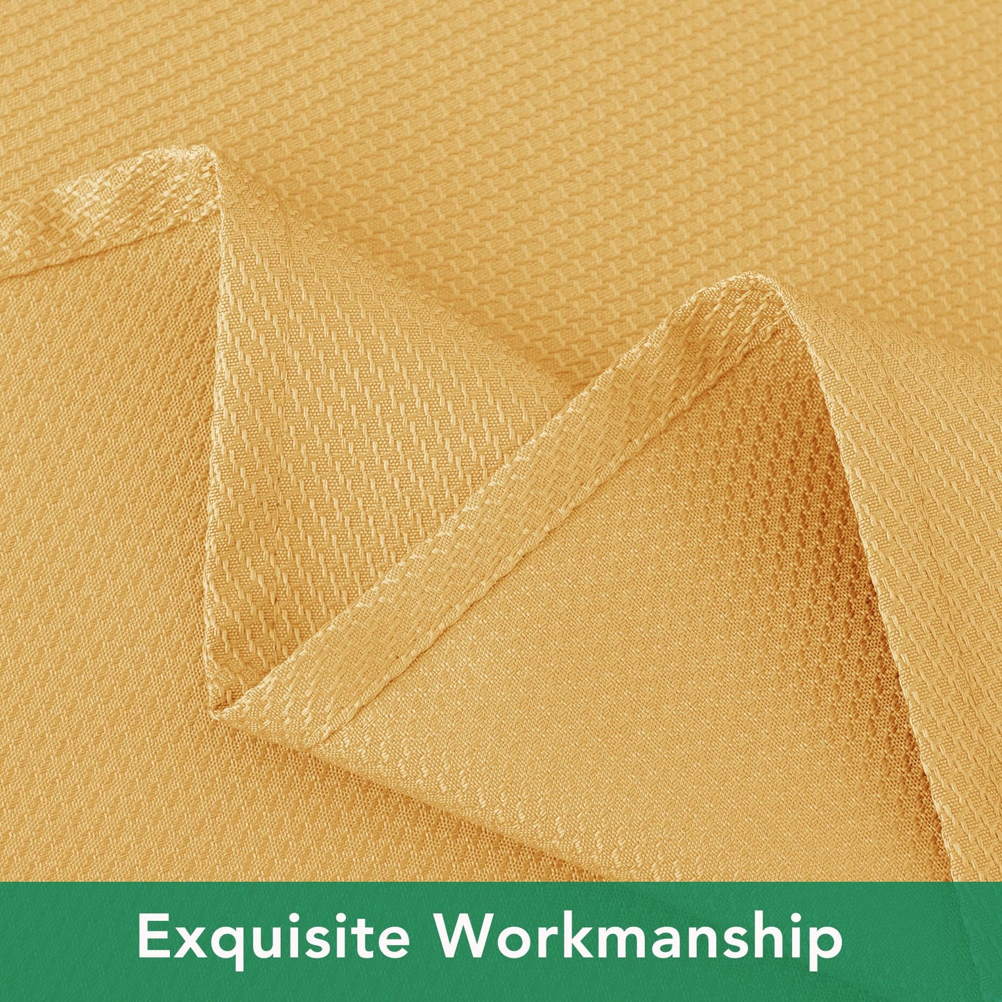 Biscaynebay Fall Tablecloth Textured Fabric Round Tablecloths 60" for Tables diameters from 28" to 48", Fall Gold Thanksgiving Autumn Harvest Water Resistant Table Cover for Kitchen, Dining, Party