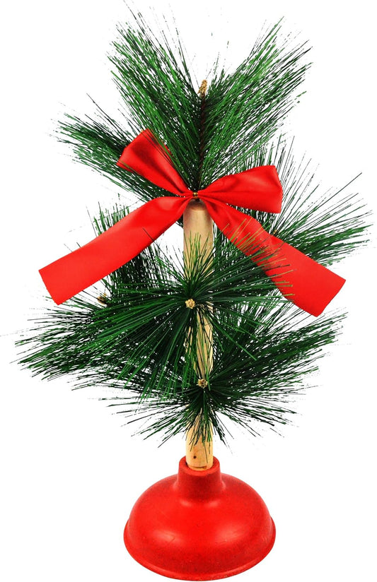Redneck Plunger Christmas Tree - Funny Toilet Humor Holiday Gift for Adults