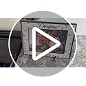YQV Merry Christmas Picture Frame 5.7x8 in with Iron Stand - Christmas Gift for Kids
