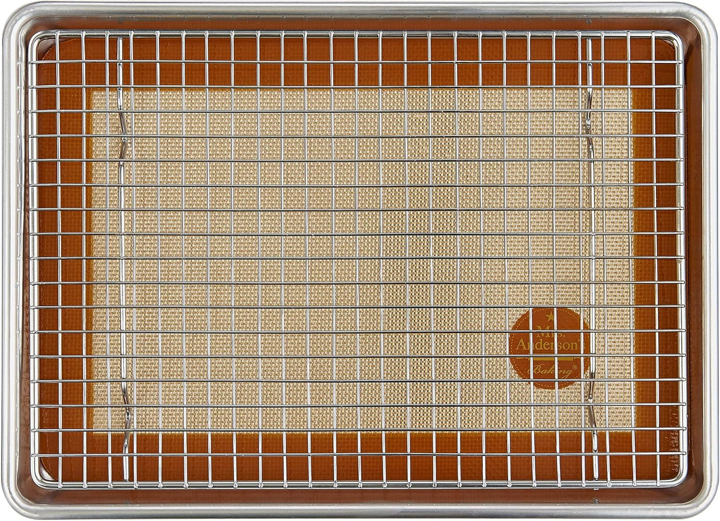 Mrs. Anderson’s Baking Quarter Sheet Pan - Heavyweight 19-Gauge Aluminum, 9.5" x 13" Size