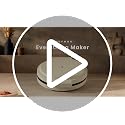 Countertop Electric Pizza Oven & Maker - 13x15 Inch Concrete Finish, 1440W