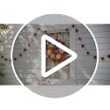 24-Inch Fall Artificial Peony Dahlia Wreath for Front Door Decor - Autumn Leaves