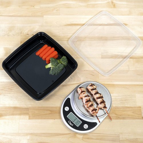 Freshware Meal Prep Containers - 20 Pack Stackable Food Storage with Lids | Microwave & Dishwasher Safe (48 oz)