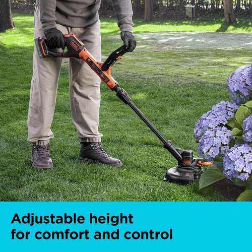 BLACK+DECKER 20V MAX Cordless String Trimmer Kit - Includes Battery & Charger for Easy Use