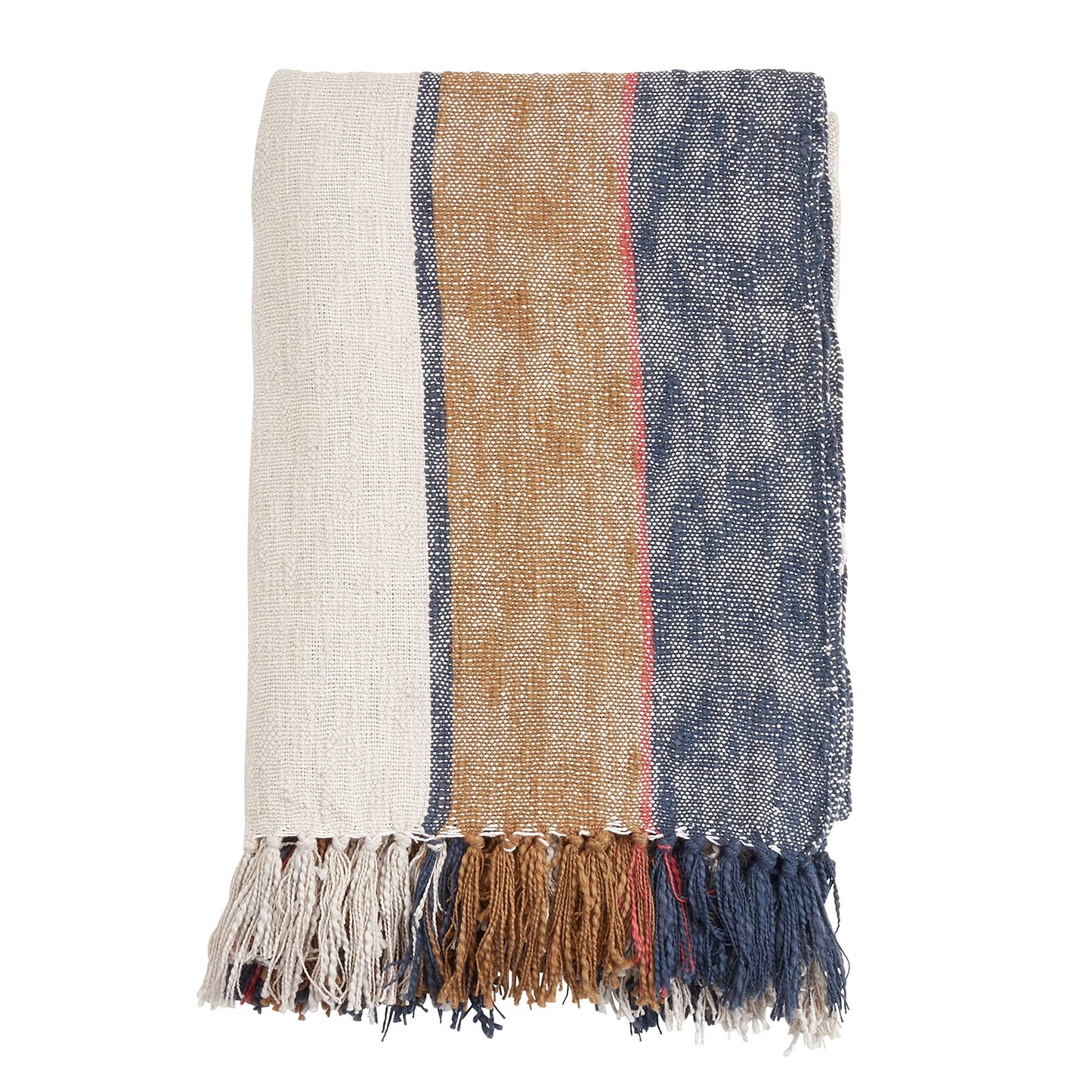 SARO LIFESTYLE Striped Throw Blanket