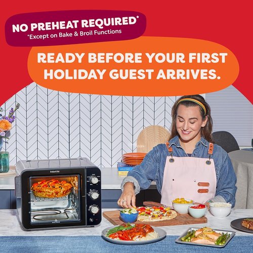 Instant Pot 4-Slice Air Fryer Toaster Oven - No Preheat Required, 7-in-1 Cooking Functions, InstantHeat Technology