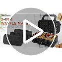 Waffle Maker with Removable Plates 3-in-1 Sandwich & Pancake Maker - Standard Indicator