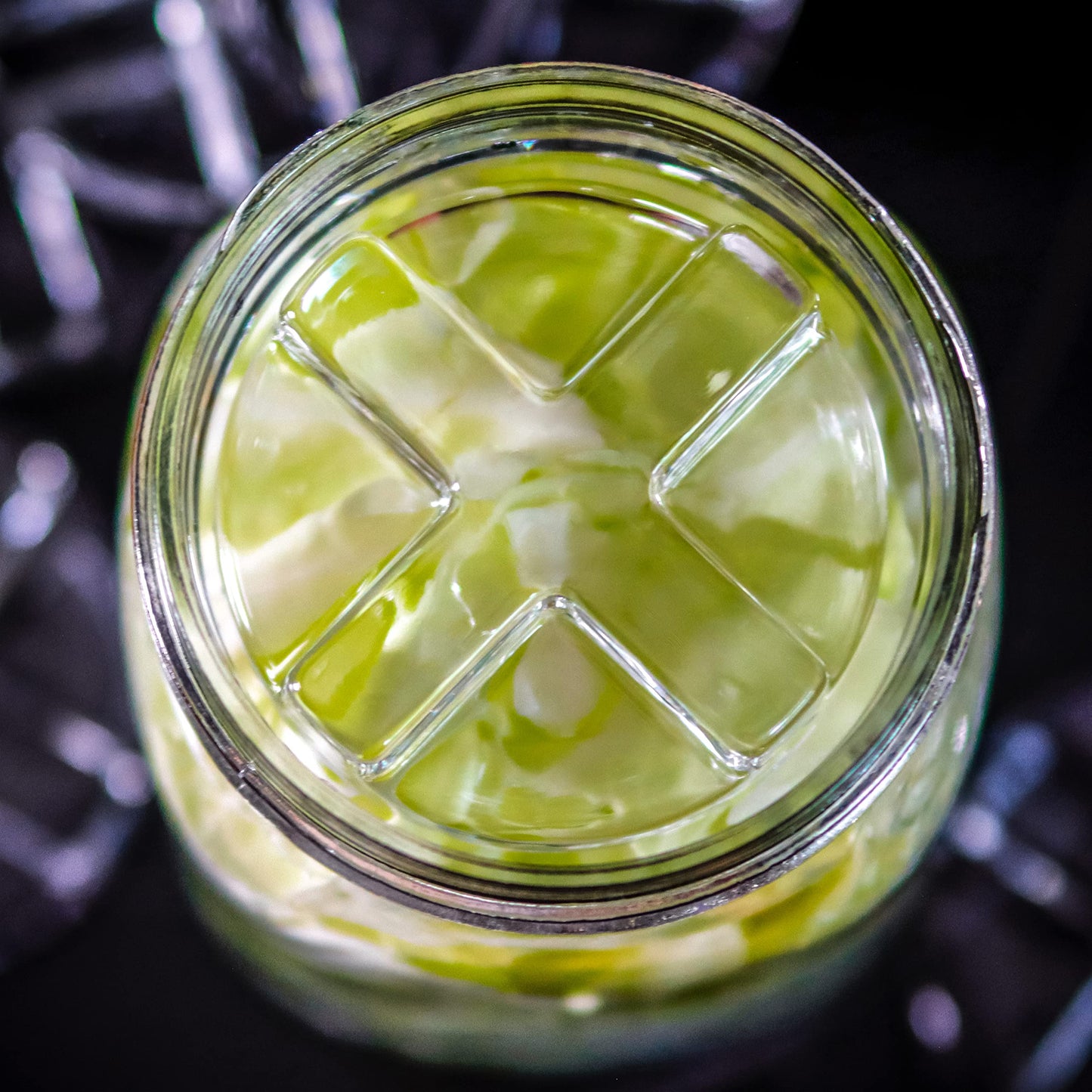 Trademark Innovations Glass Fermentation Pickling Jar Weights, Groove Grip Style (Set of 6)