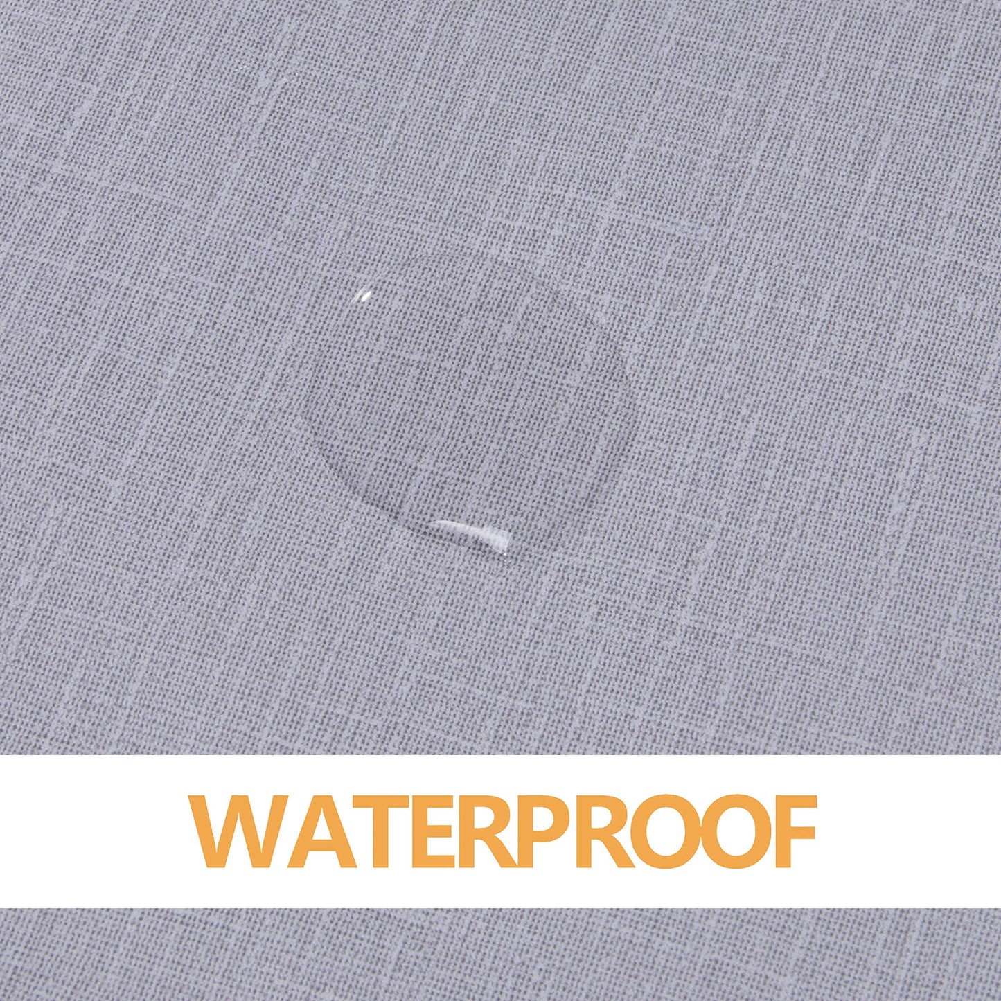 sancua 100% Waterproof Rectangle PVC Tablecloth - 54 x 140 Inch - Oil Proof Spill Proof Vinyl Table Cloth, Wipe Clean Table Cover for Dining Tables, Buffet Parties and Camping, Grey