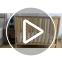 Tiankehan 38x24x4 Inch Mini Crib Mattress - Dual Sided Support & Breathable Foam - White Variation
