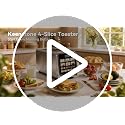 Keenstone 4-Slice Touch Screen Toaster with Wide Slots - Stainless Steel