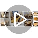 Unfinished Birch Wood Countertop - 2ft Solid Kitchen Work Surface 24x25x1.5 in - Variation of THIS listing