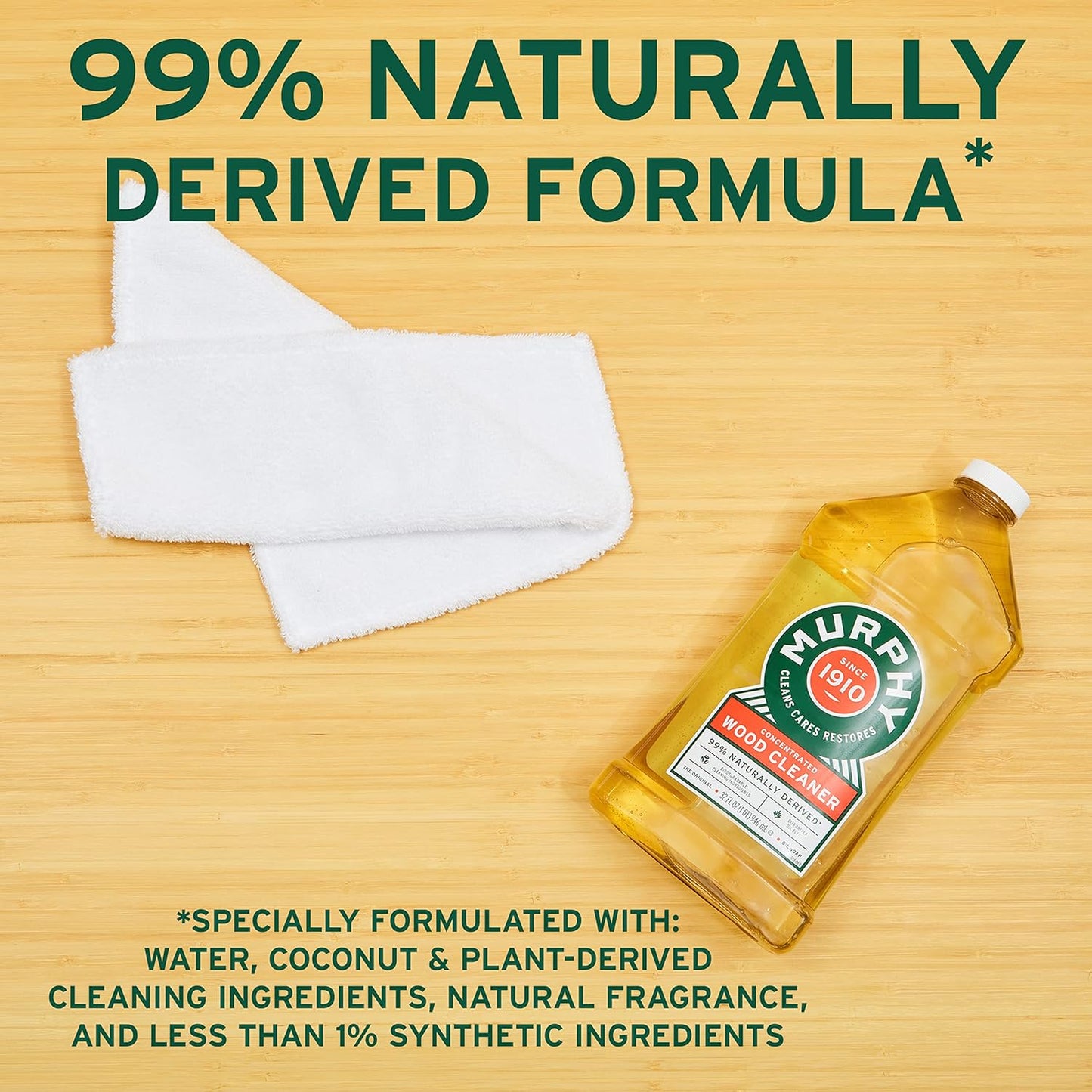Murphy Oil Soap | Concentrated Wood Cleaner - No-Rinse Formula with Citronella Scent | 32 fl oz (3 Pack)