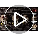 Hanging Skull Animatronics - Scary Floating Skeleton with Sound & Light-Up Eyes - Halloween Decor (3 Pack)