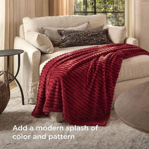 Bedsure GentleSoft Twin Blanket - Cozy Scarlet Sage Throw for Women | Soft, Large 66x90 Inches