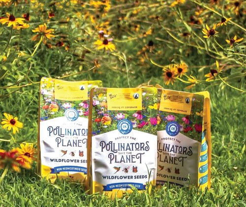 BUZZY Wildflower Seed Mix - 18 Pollinator-Friendly Varieties for Eco-Friendly Gardens | 1lb Bag