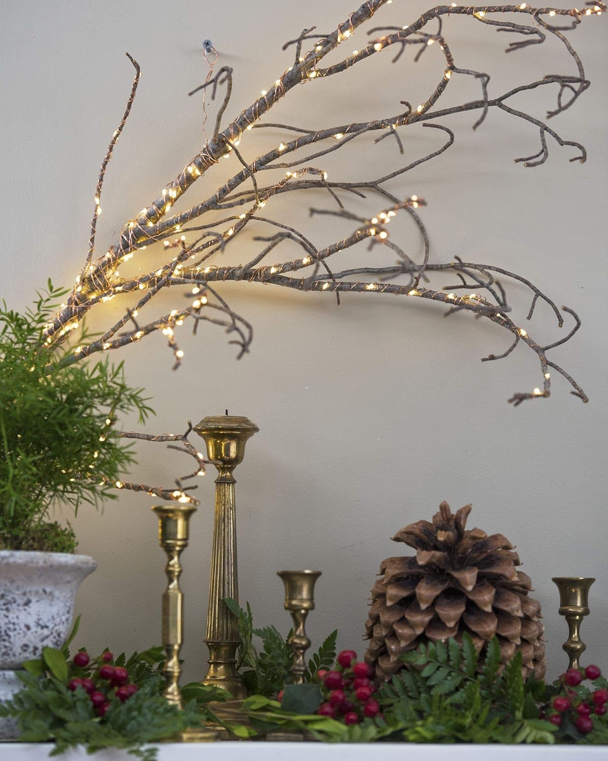 Perfectday 200 LED Copper Fairy String Lights - 66 FT Waterproof Warm White USB Powered for Indoor/Outdoor Decor