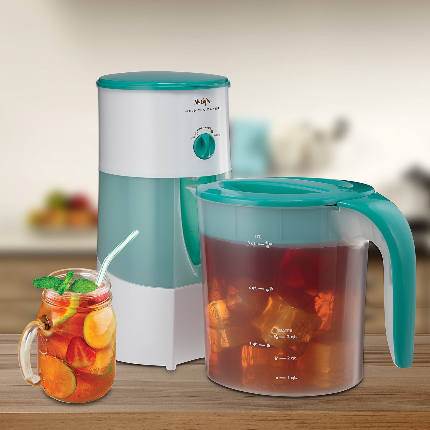 Mr. Coffee 3-Quart Adjustable Brew Strength Iced Tea Maker