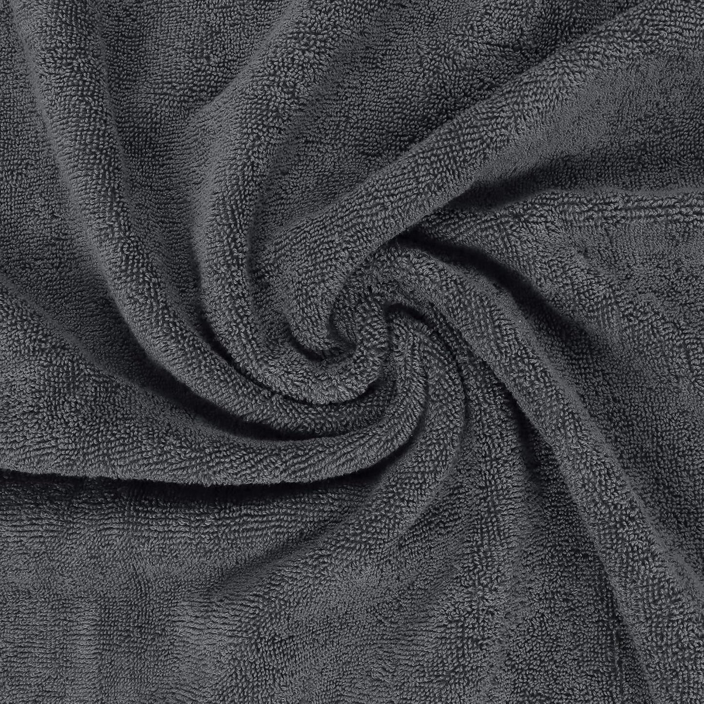Utopia Towels 8-Piece Luxury Towel Set - Plush, Super Absorbent 100% Cotton Towels in Grey | Ideal for Bathroom, Spa & Hotel