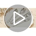 Kingstone 60-Piece Silver Flatware Set 18/10 Stainless Steel Hammered Finish for 12