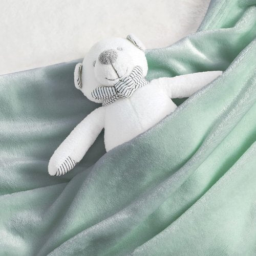 Bedsure GentleSoft Fleece Blanket - Cozy, Cute Throw for Kids | 43x55 Inches, Sage Green