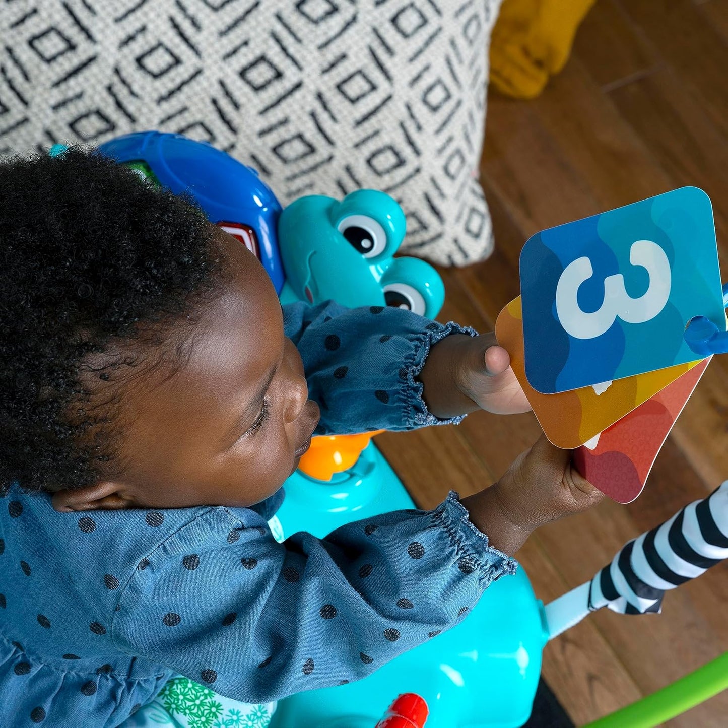 Baby Einstein Ocean Explorers 2-in-1 Activity Jumper & Floor Toy - Max Weight 25 lbs, Ages 6+ Months
