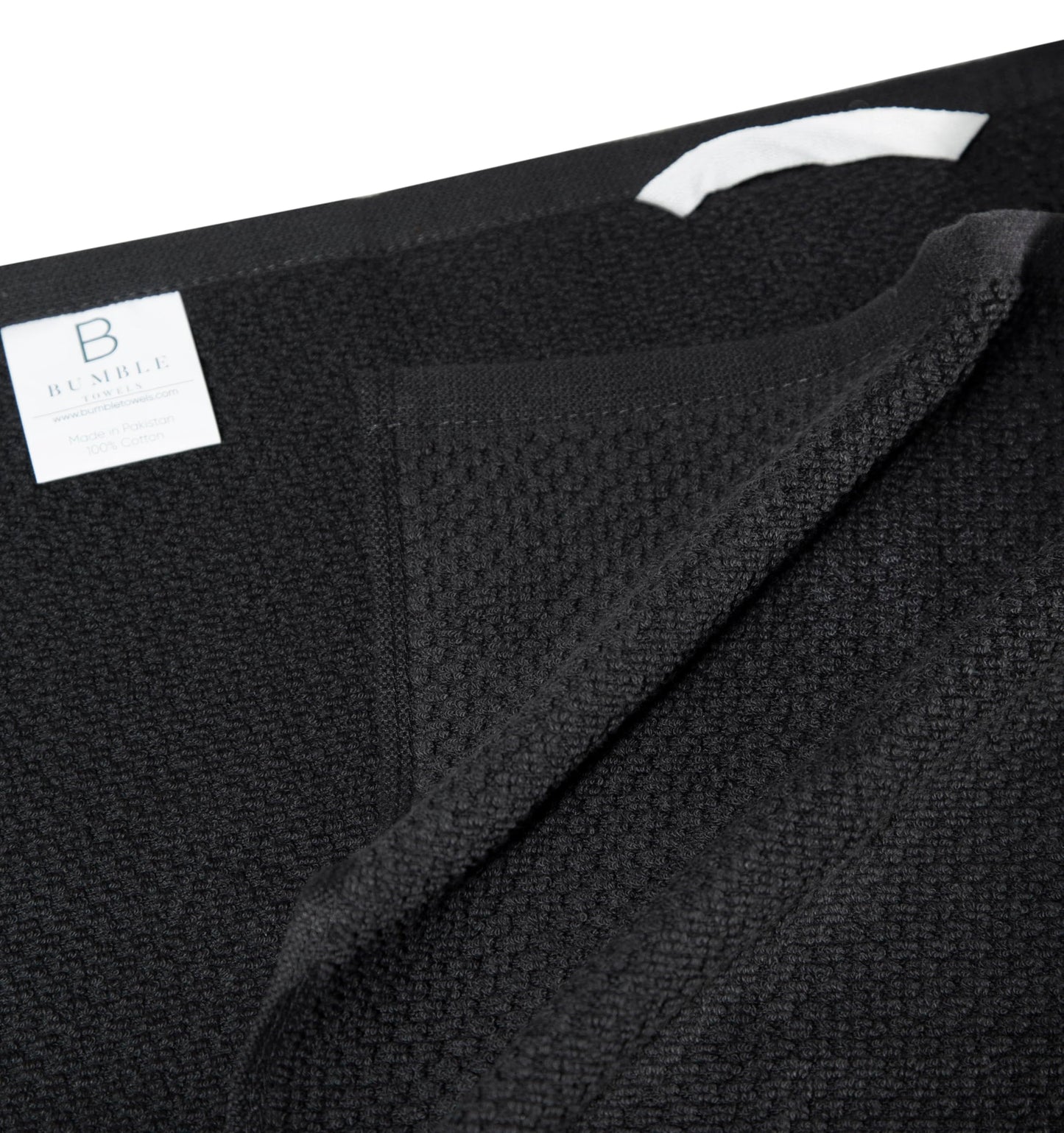 Popcorn Stripe Cotton Kitchen Towels - 6 Pack | 16'x26' | Highly Absorbent 400 GSM | Black