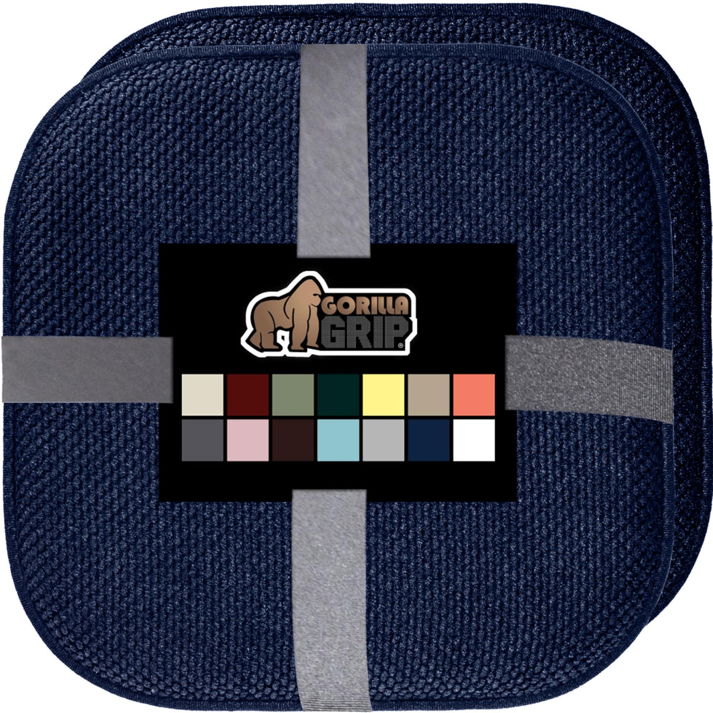 GORILLA GRIP Slip Resistant Chair Cushions, No Ties Required, Memory Foam Pads for Dining Room, Kitchen Table, Office, Rocking Chairs, Plush Seat Cover Cushion Pad, Home Decor, Set of 4 16x16, Beige