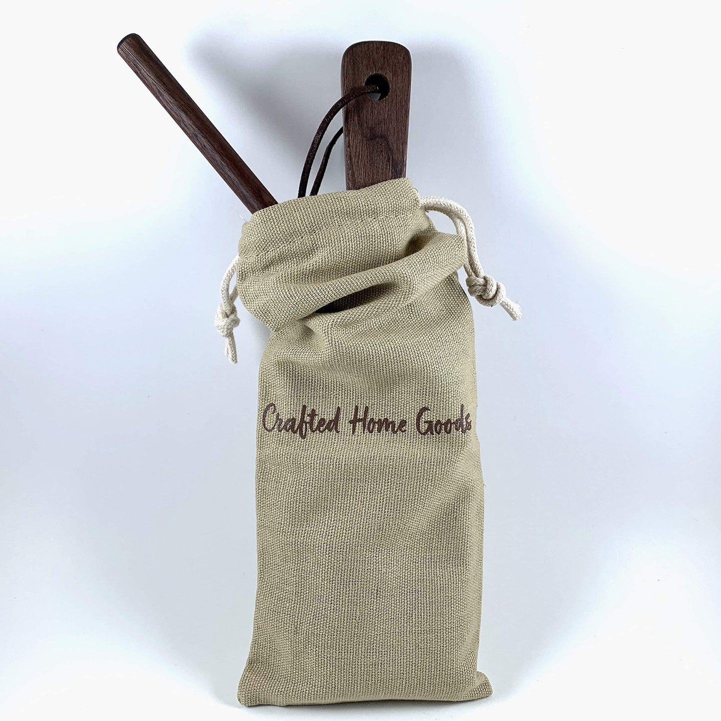 Gnocchi Board - Hand Crafted in USA of American Grown Walnut - Solid Wood Gnocchi Paddle with Garganelli Stick - Cavatelli Pasta Maker - Pasta Board Gnocchi Roller by Crafted Home Goods